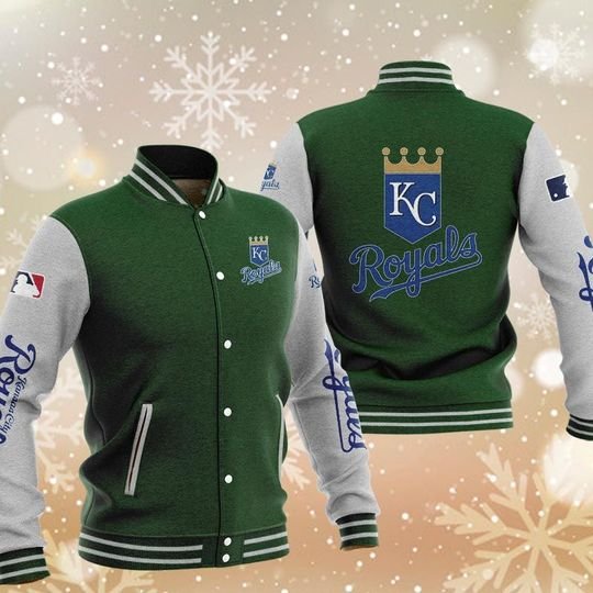Kansas City Royals Varsity Baseball Jacket5