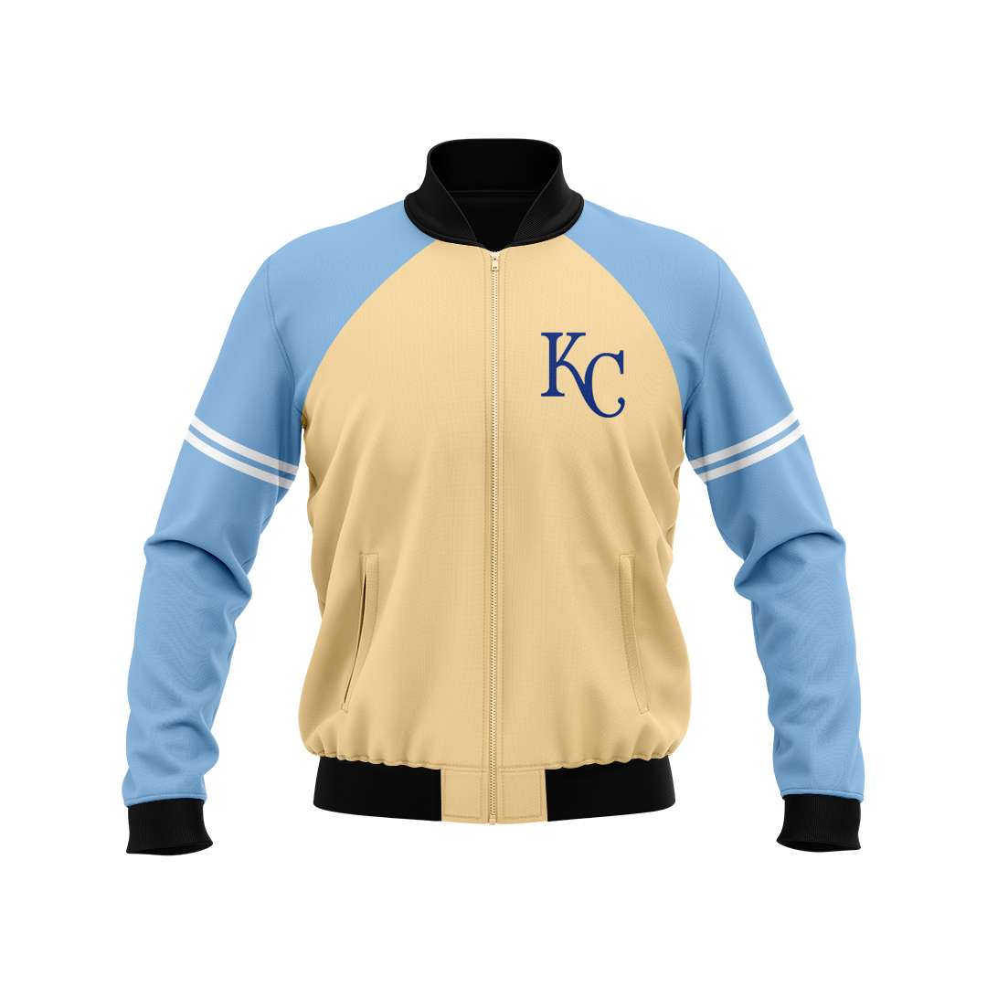 Kansas City Royals custom name and number bomber jacket