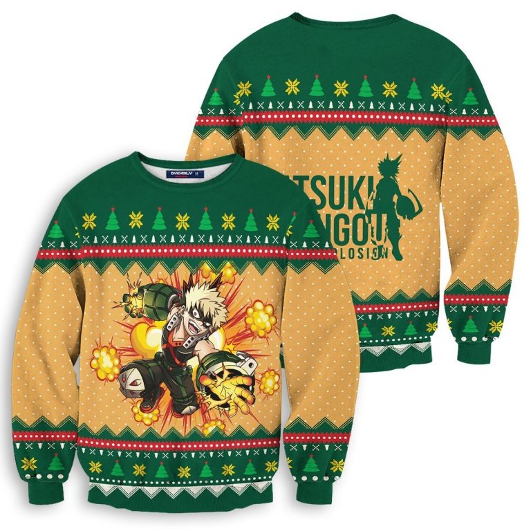 Katsuki Bakugou christmas sweater sweatshirt 1