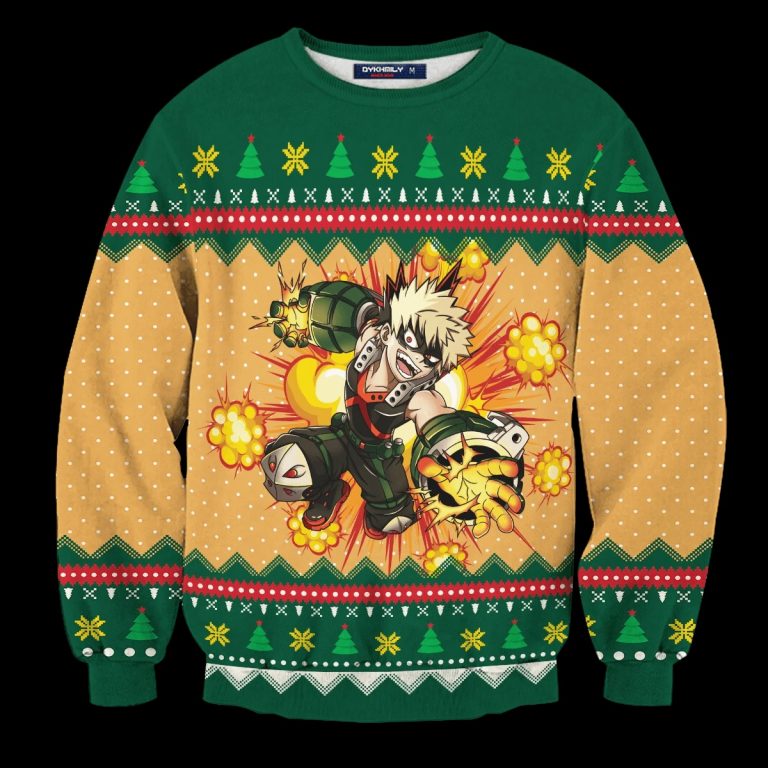 Katsuki Bakugou christmas sweater sweatshirt 3