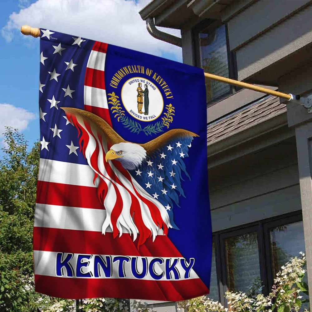 Kentucky Eagle American Flag 1