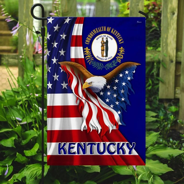 Kentucky Eagle American Flag 3