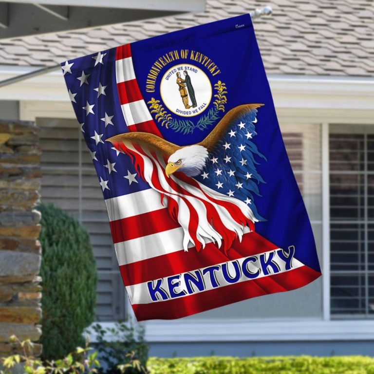Kentucky Eagle American Flag