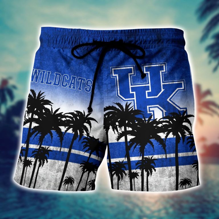 Kentucky Wildcats NCAA Hawaiian Shirt (2) Kentucky Wildcats NCAA hawaiian shirt 2