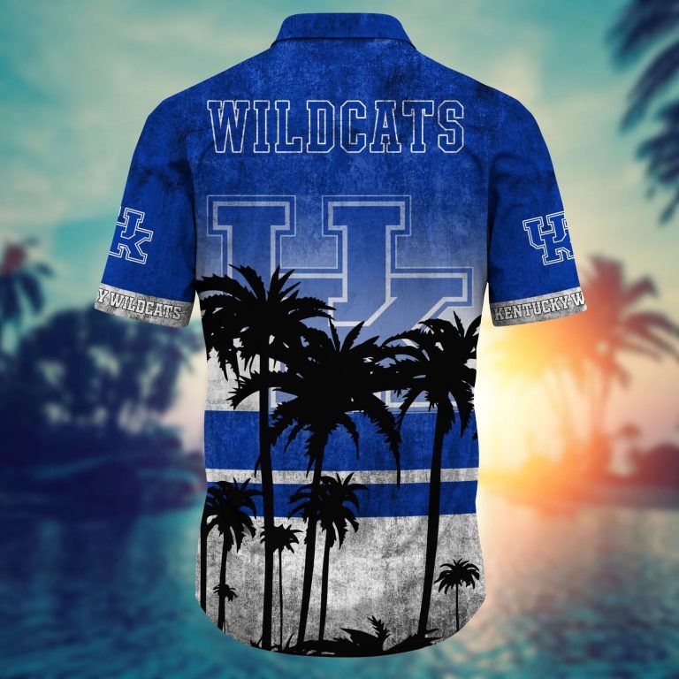 Kentucky Wildcats NCAA Hawaiian Shirt (3) Kentucky Wildcats NCAA hawaiian shirt 3