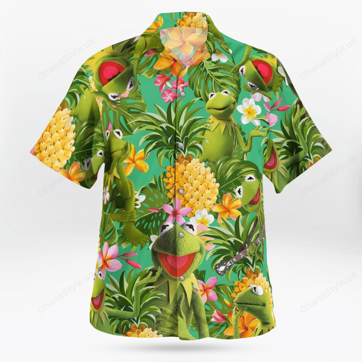 Kermit the Frog Tropical Hawaiian shirt 7 Kermit the Frog Tropical Hawaiian shirt 1