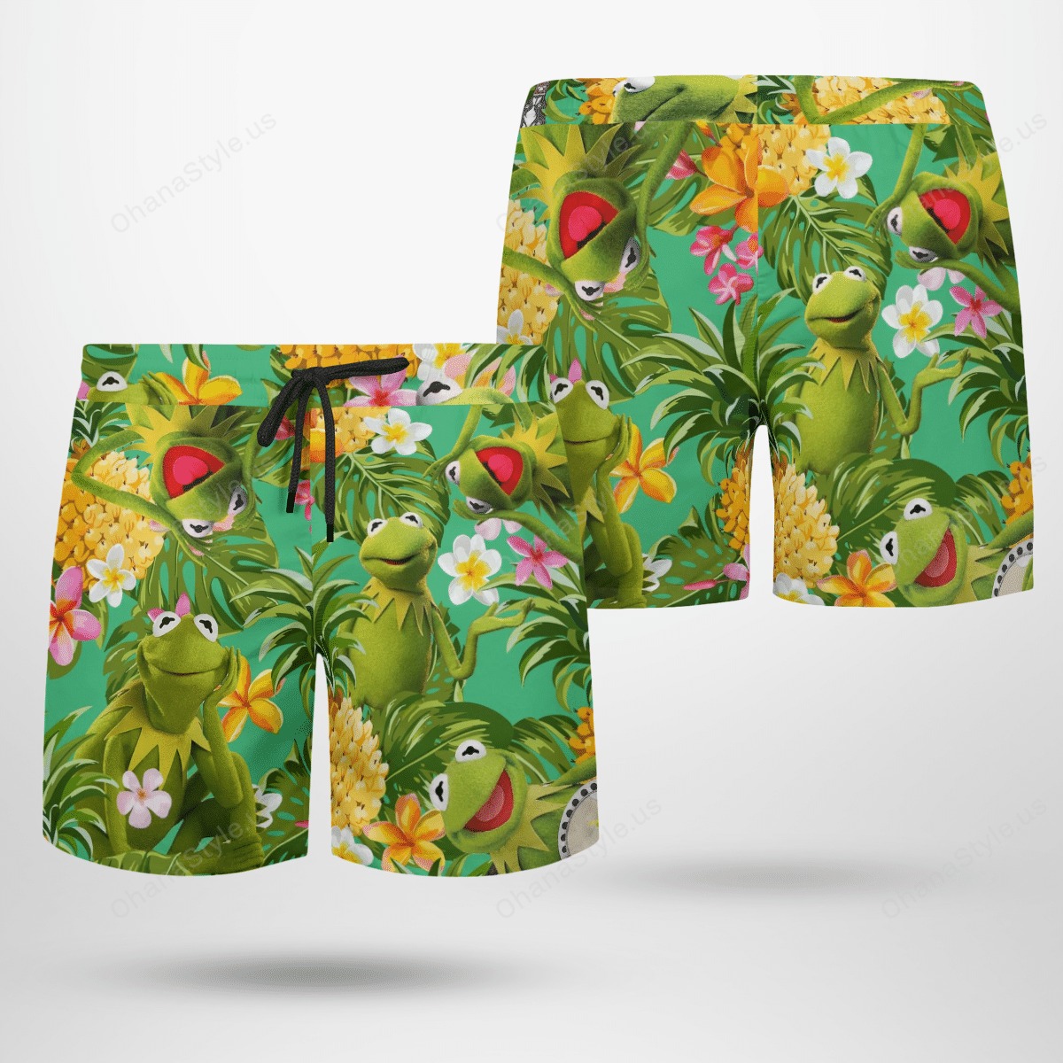 Kermit the Frog Tropical Hawaiian shirt 4 Kermit the Frog Tropical Hawaiian shirt 4