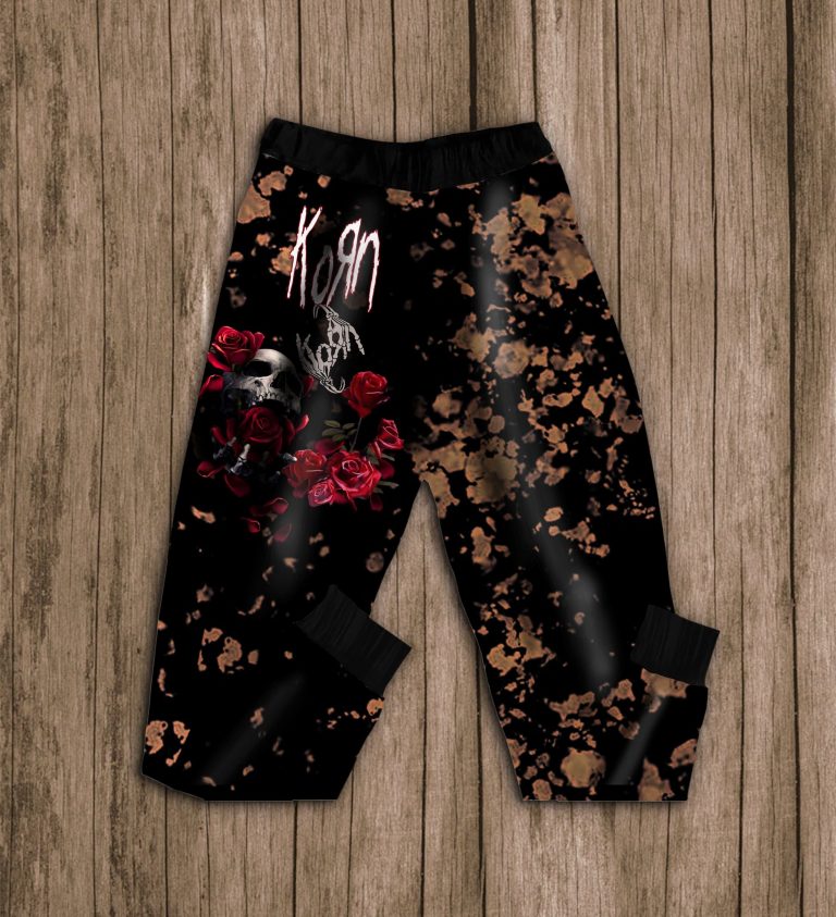 Korn Band Skull Roses Pajamas Set 1 Korn band skull roses pajamas set 1