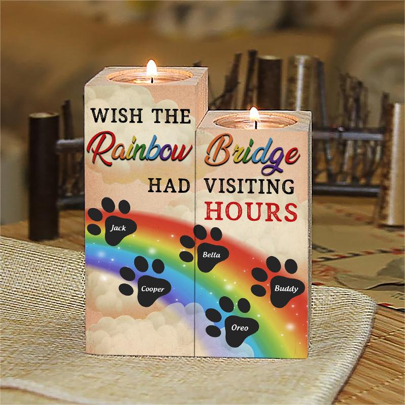 LGBT Paws Wish The Rainbow Bridge Had Visiting Hours custom name candles 12 LGBT Paws Wish The Rainbow Bridge Had Visiting Hours custom name candles 1