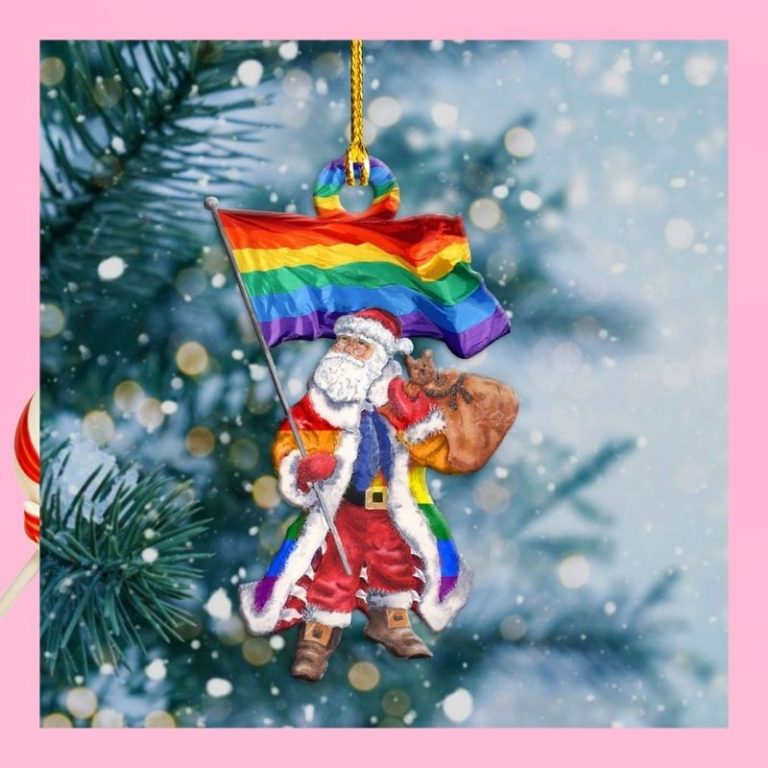 LGBT Santa Claus christmas ornament 3