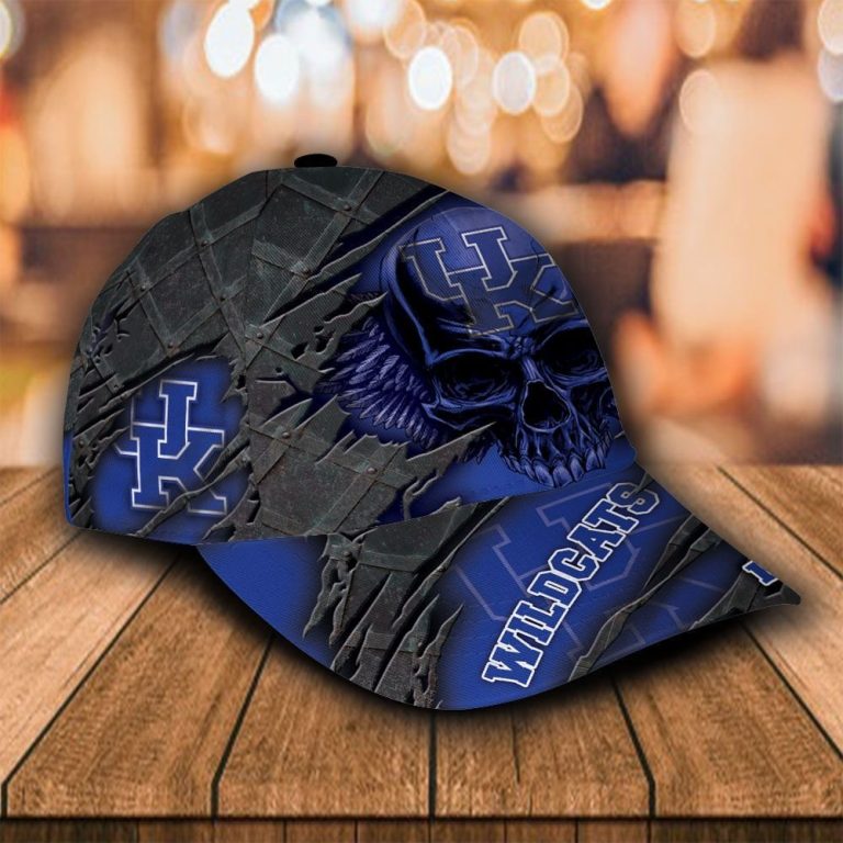 LIMITED Skull Kentucky Wildcats custom Personalized cap 4