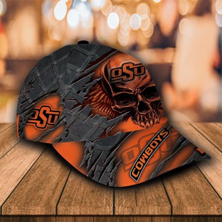 LIMITED Skull Oklahoma State Cowboys Custom Personalized Cap (4) LIMITED Skull Oklahoma State Cowboys custom Personalized cap 4