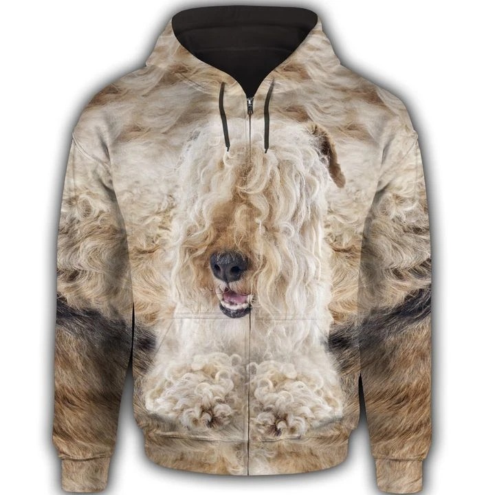 Lakeland Terrier Face 3d all over print hoodie