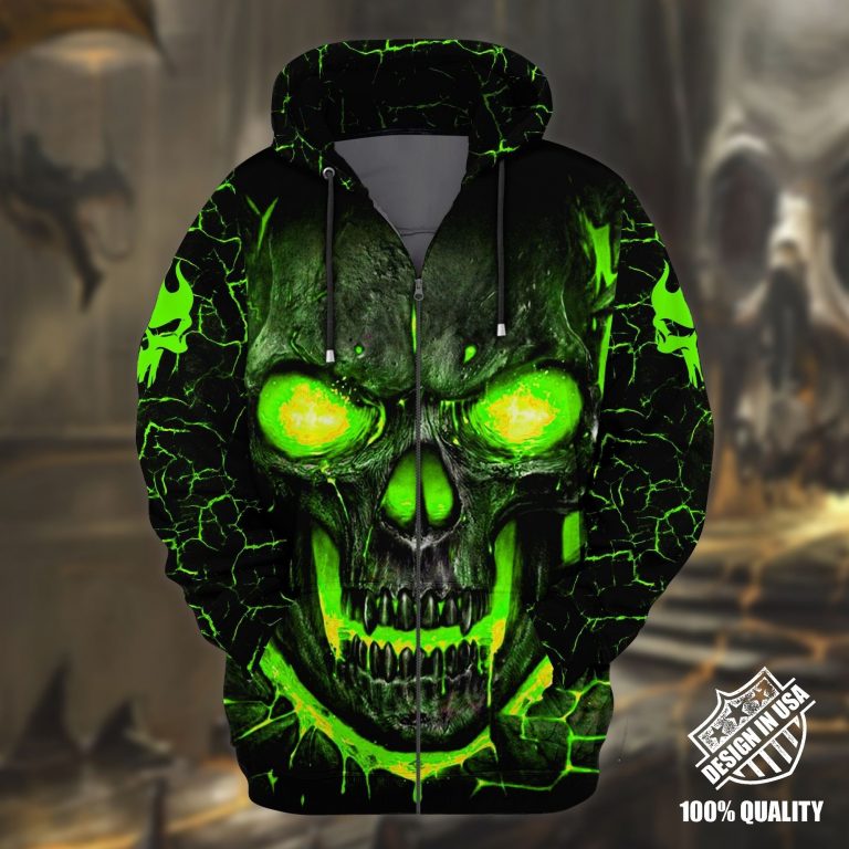 Lava Skull 3d zip hoodie 3