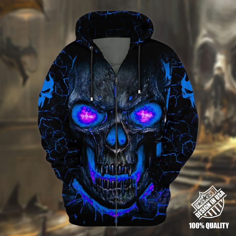 Lava Skull 3d zip hoodie 6