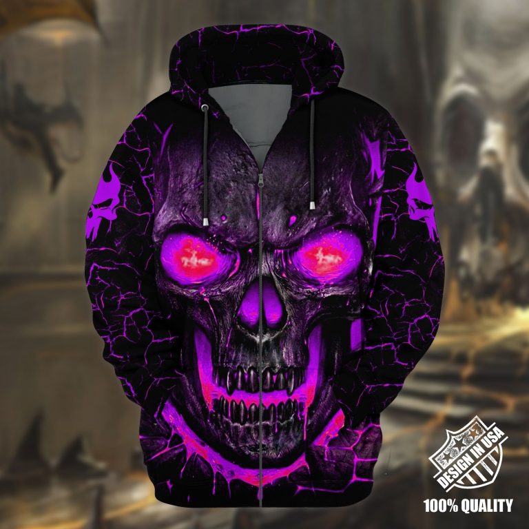 Lava Skull 3d zip hoodie 7