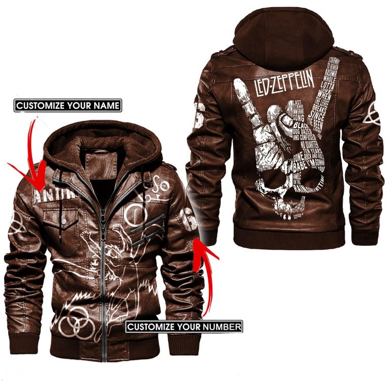 Led Zeppelin custom leather jacket 4