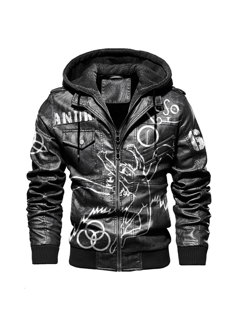 Led Zeppelin custom leather jacket 6