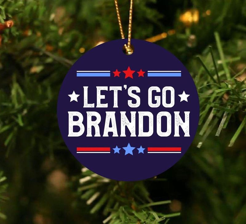 Lets go Bradon hanging ornament 2