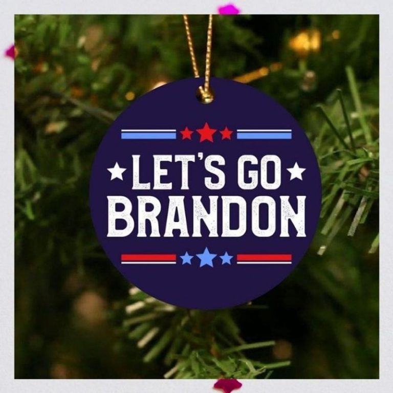 Lets go Bradon hanging ornament