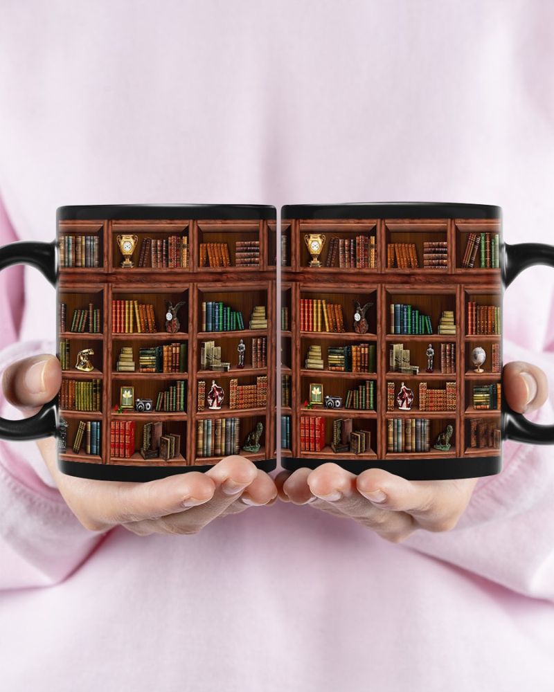 Library Book Shelf Mugs 6 Library Book Shelf Mugs 1