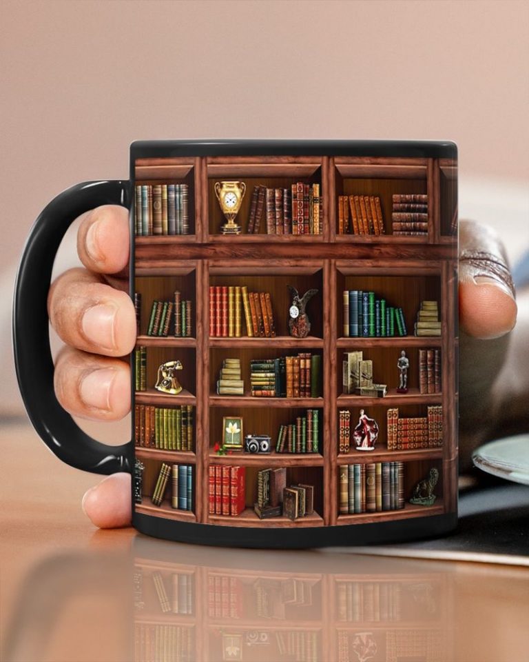 Library Book Shelf Mugs 3 Library Book Shelf Mugs 3