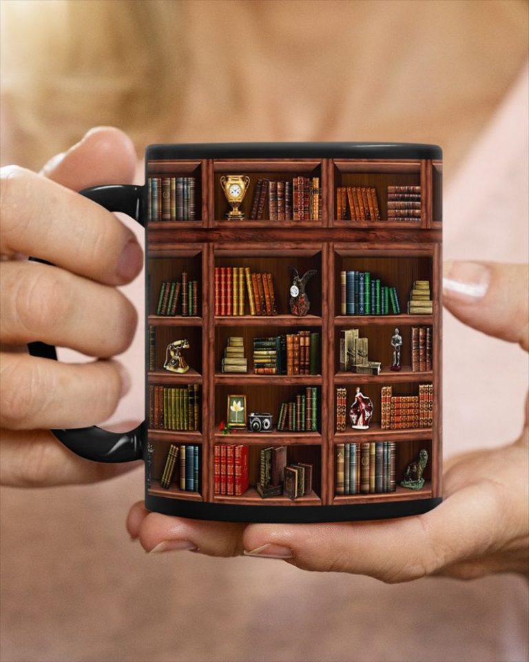 Library Book Shelf Mugs 4 Library Book Shelf Mugs 4