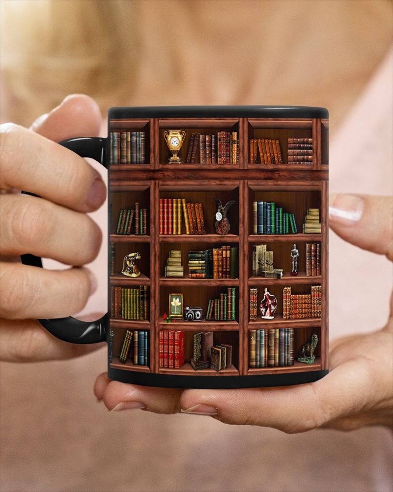 Library Book Shelf Mugs 3 Library Book Shelf Mugs 4