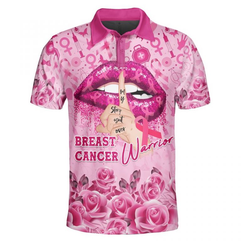 Lip flower Breast Cancer Warrior 3d shirt hoodie 8