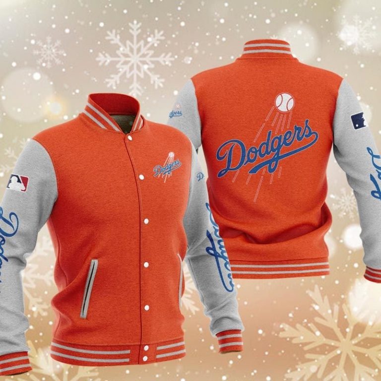Los Angeles Dodgers Varsity Baseball Jacket3