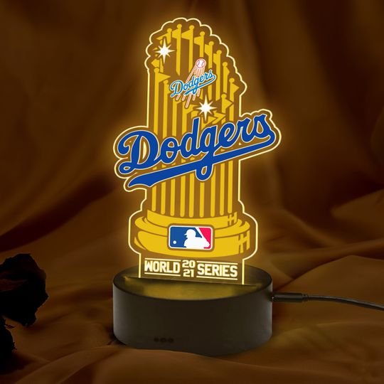 Los Angeles Dodgers World 2021 Series Champions 3D Led Lamp1