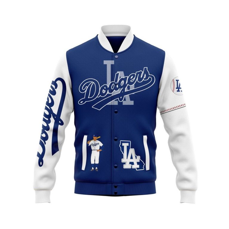 Los Angeles Dodgers custom baseball jacket (3) Los Angeles Dodgers custom baseball jacket 3