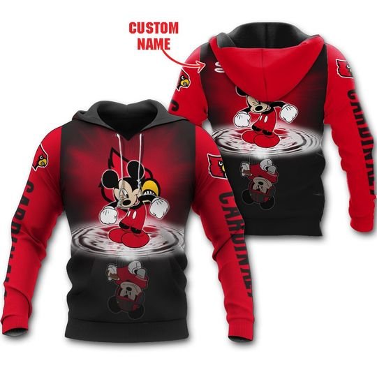 Louisville Cardinals Mickey Custom name Sweatshirt Sweater