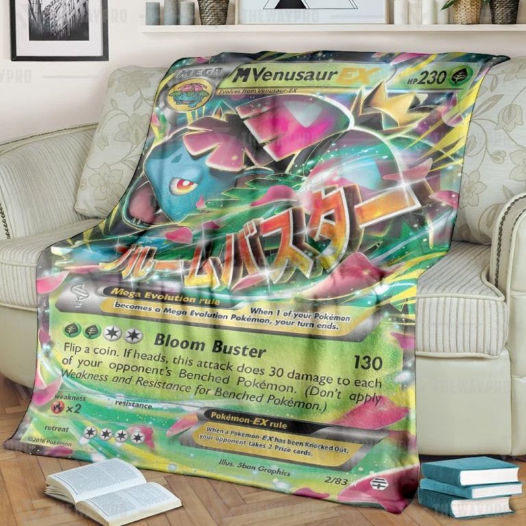 M Venusaur EX Pokemon blanket 1