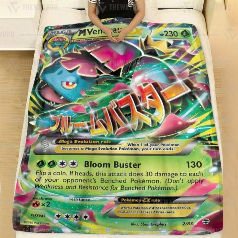 M Venusaur EX Pokemon blanket 2