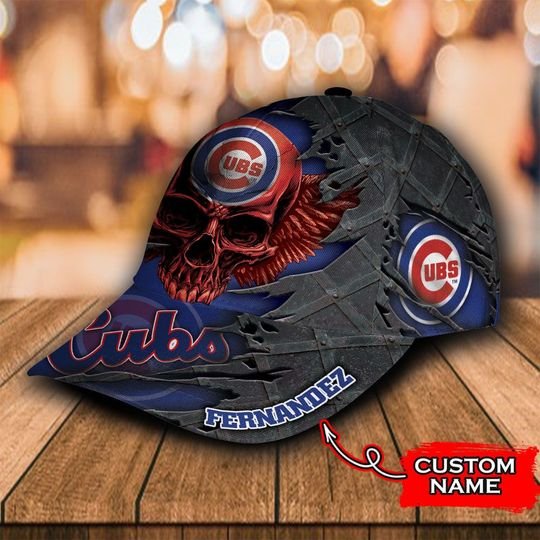 MLB Miami Marlins skull cusstom name cap2