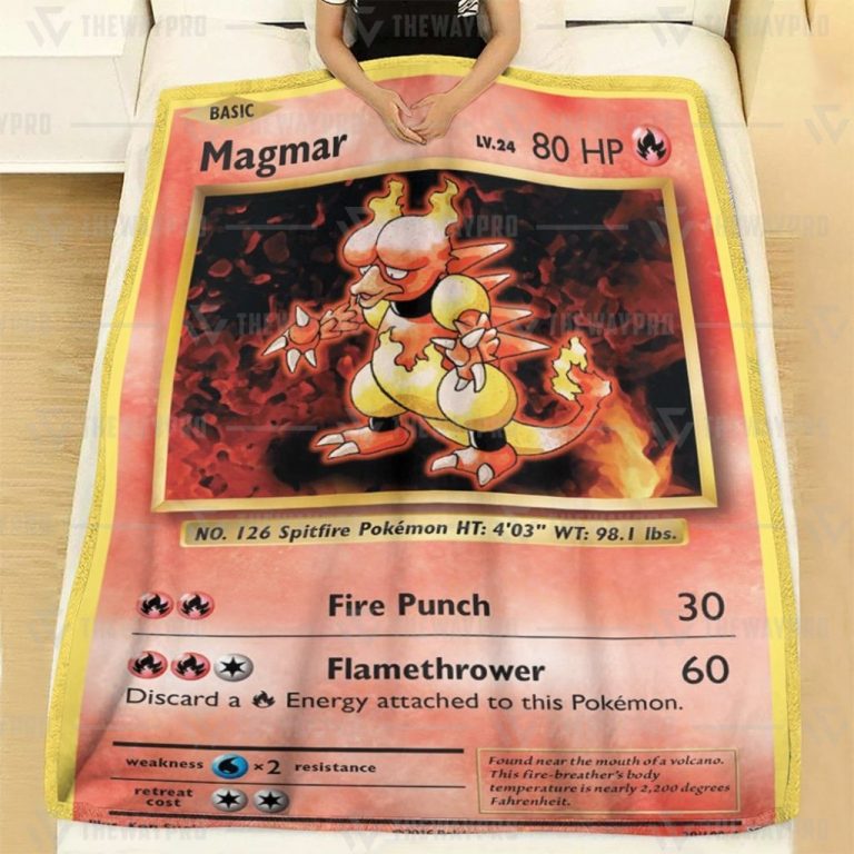 Magmar Evolutions Pokemon blanket 1