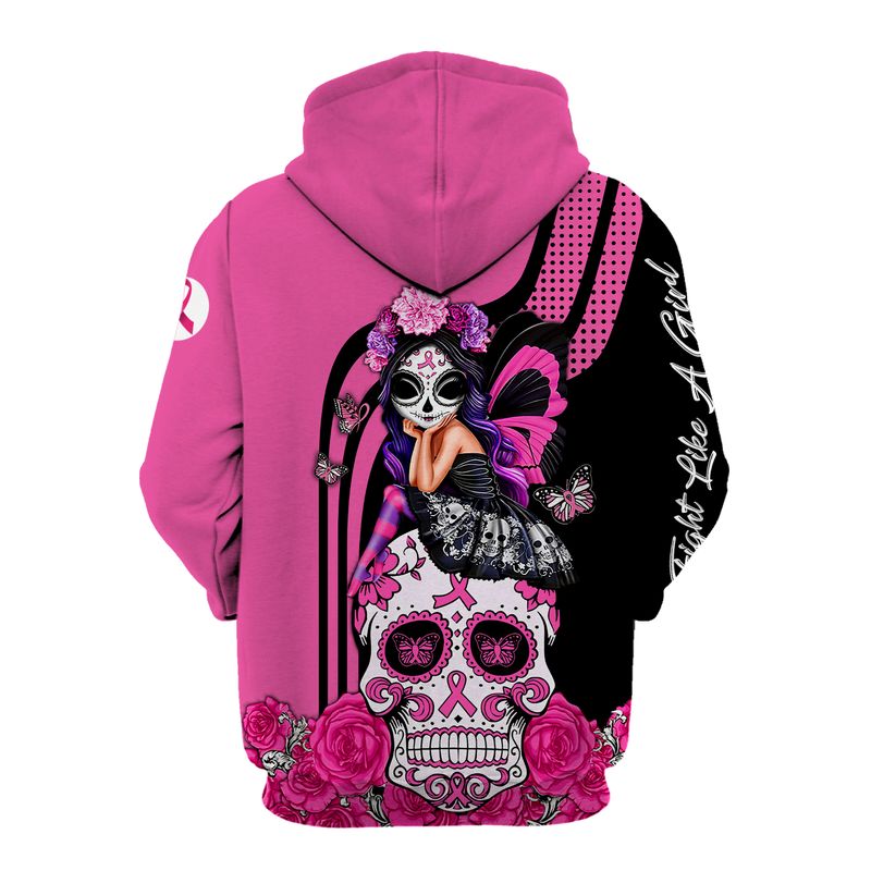 March Sugar Skull Fairy Fight Like A Girl Breast Cancer Awareness 3d shirt, hoodie 7 March Sugar Skull Fairy Fight Like A Girl Breast Cancer Awareness 3d shirt hoodie 8