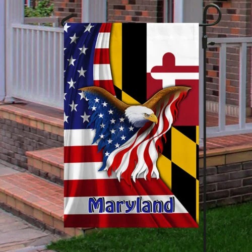 Maryland American flag Eagle Flag 5