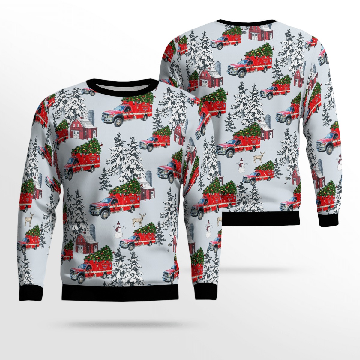 Massachusetts Concord Fire EMS Ambulance Christmas sweater, sweatshirt 6 Massachusetts Concord Fire EMS Ambulance Christmas sweater sweatshirt