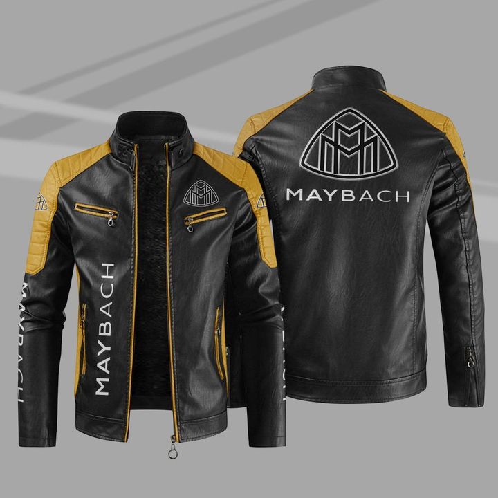 Maybach Block Leather Jacket1