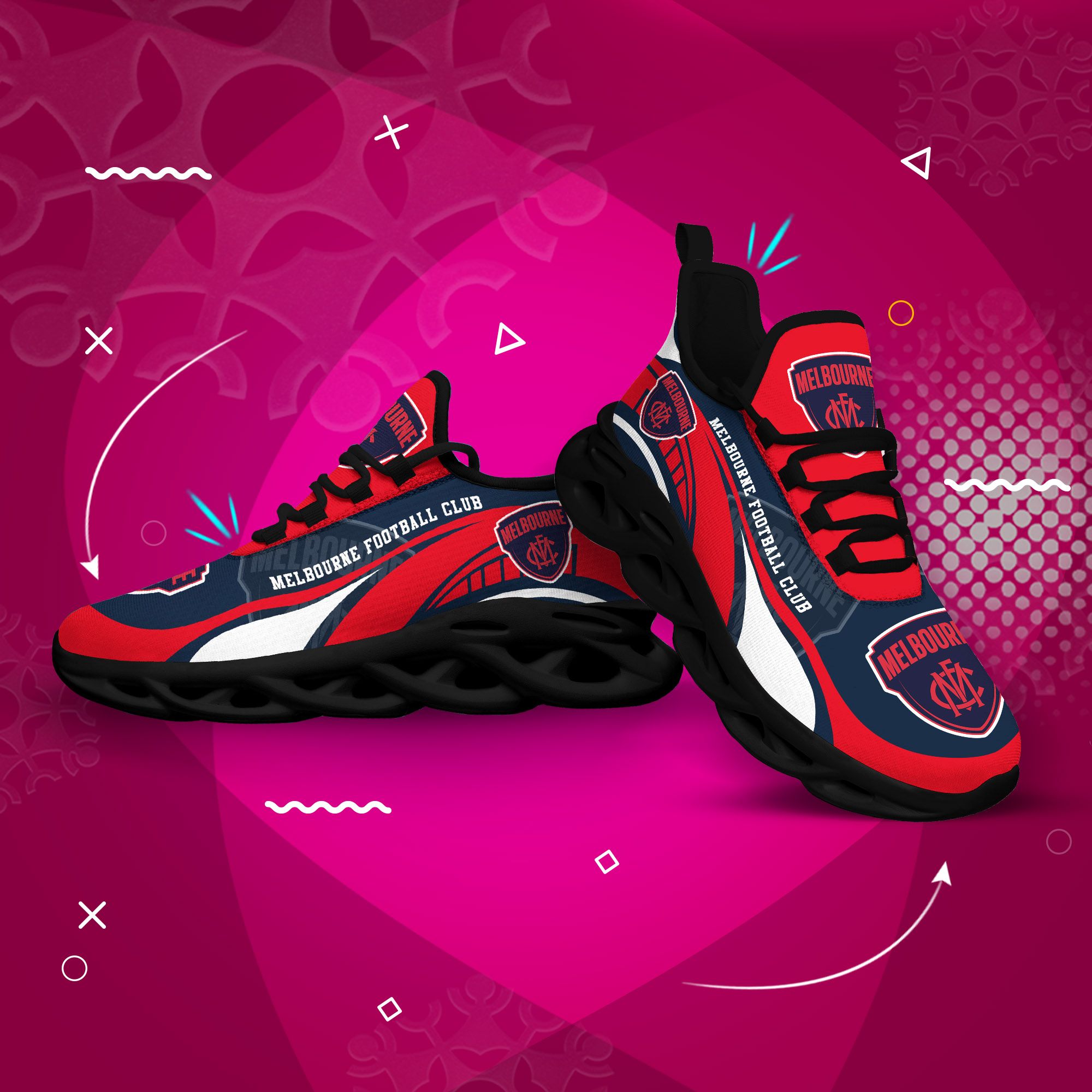 Melbourne Demons clunky max soul shoes 5 Melbourne Demons clunky max soul shoes 2.1