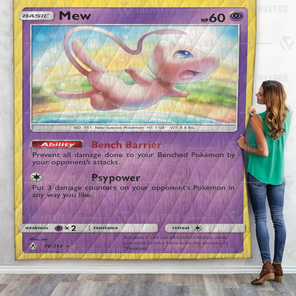 Mew Pokemon quilt 1