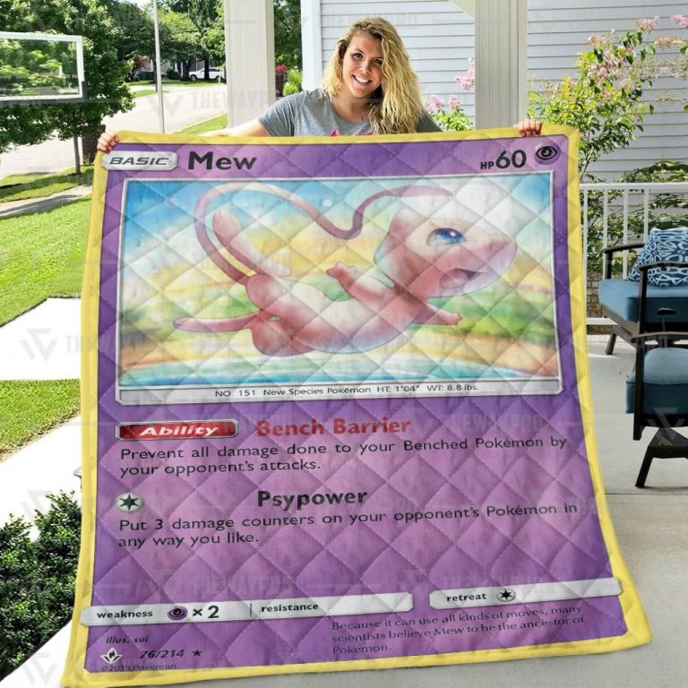 Mew Pokemon quilt 2