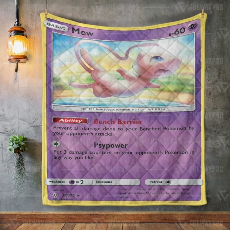 Mew Pokemon quilt 4