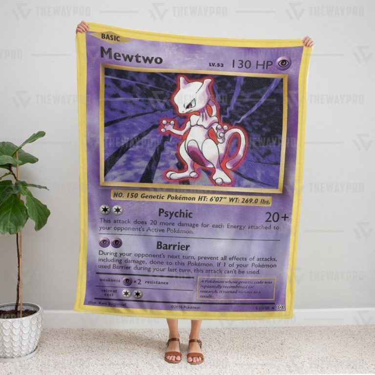 Mewtwo Evolutions Pokemon blanket 2