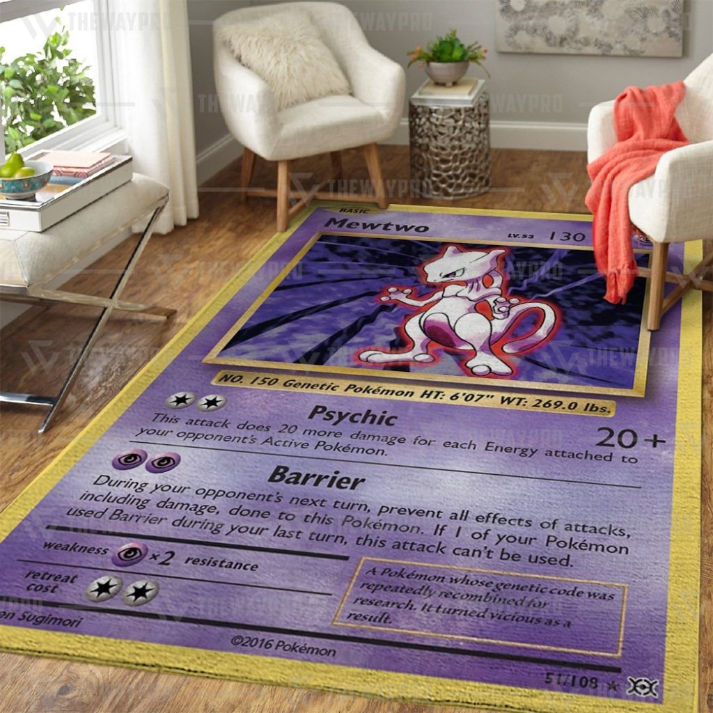 Mewtwo Evolutions Pokemon rug 1