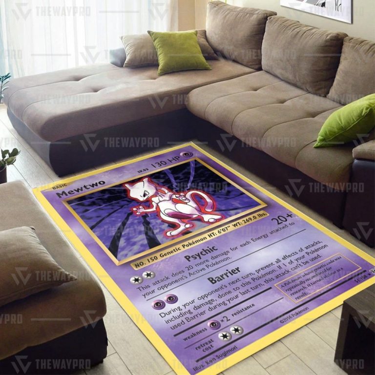 Mewtwo Evolutions Pokemon rug 2