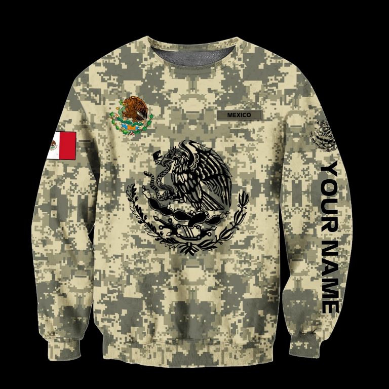 Mexican Army Mexican flag custom personalized 3d shirt hoodie 4