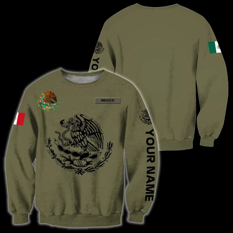 Mexican flag custom personalized 3d shirt hoodie 3
